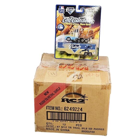 12 Pc Lot - San Diego Padres MLB Delivery Series 1:87 Diecast Toy Truck 2006 - Picture 2 of 6
